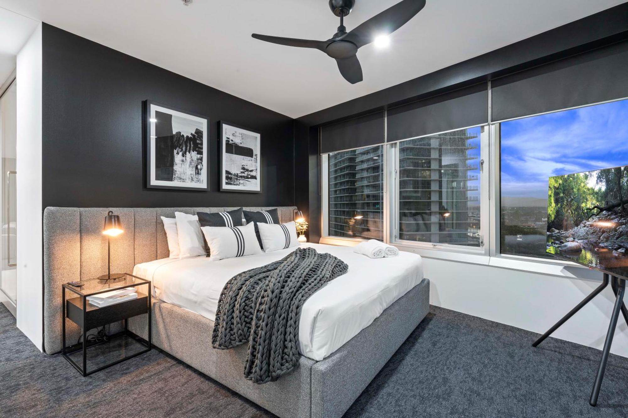Q Tower At Surfers Paradise - Self Contained Apartments Guldkusten Exteriör bild
