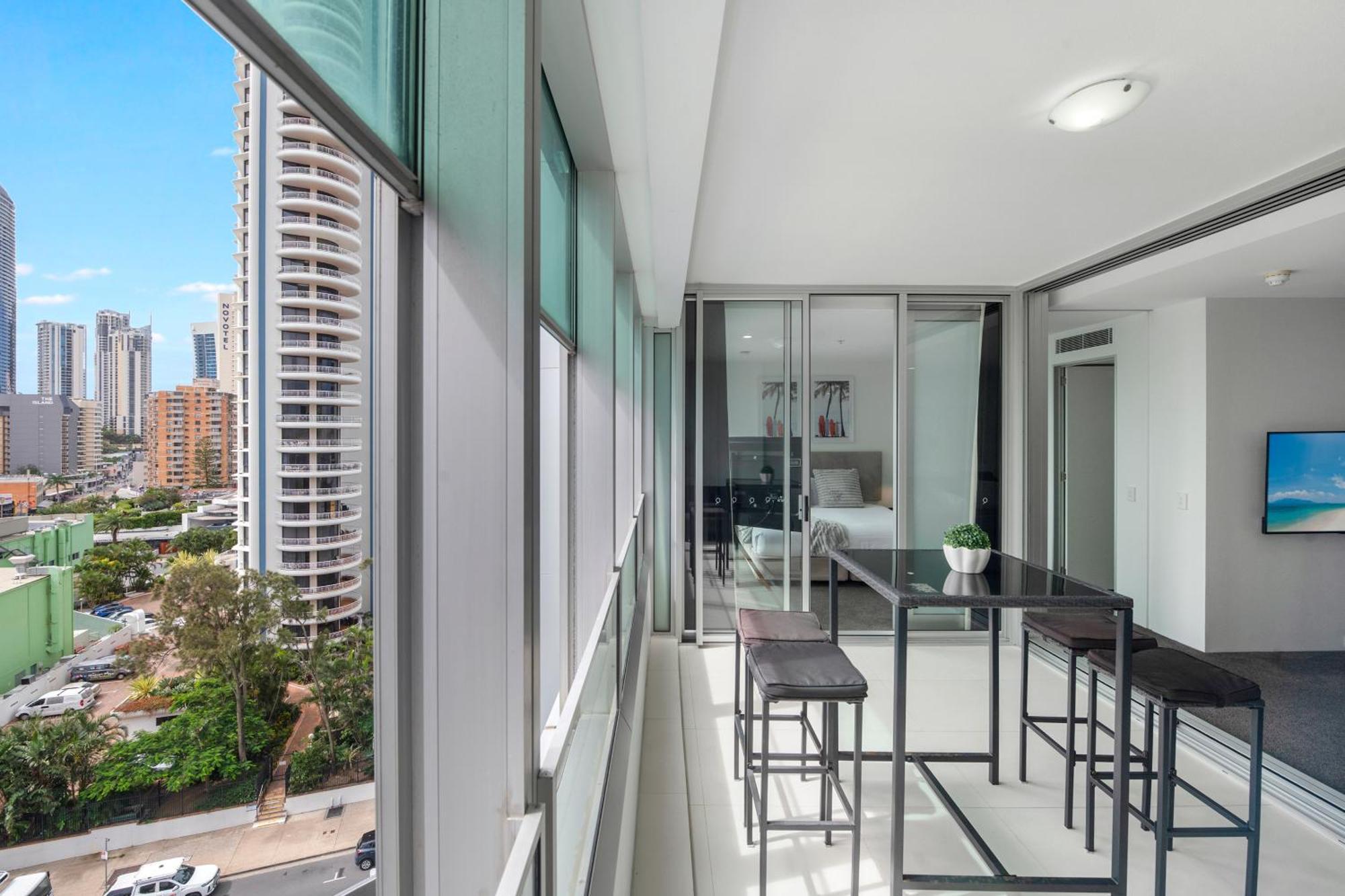 Q Tower At Surfers Paradise - Self Contained Apartments Guldkusten Exteriör bild
