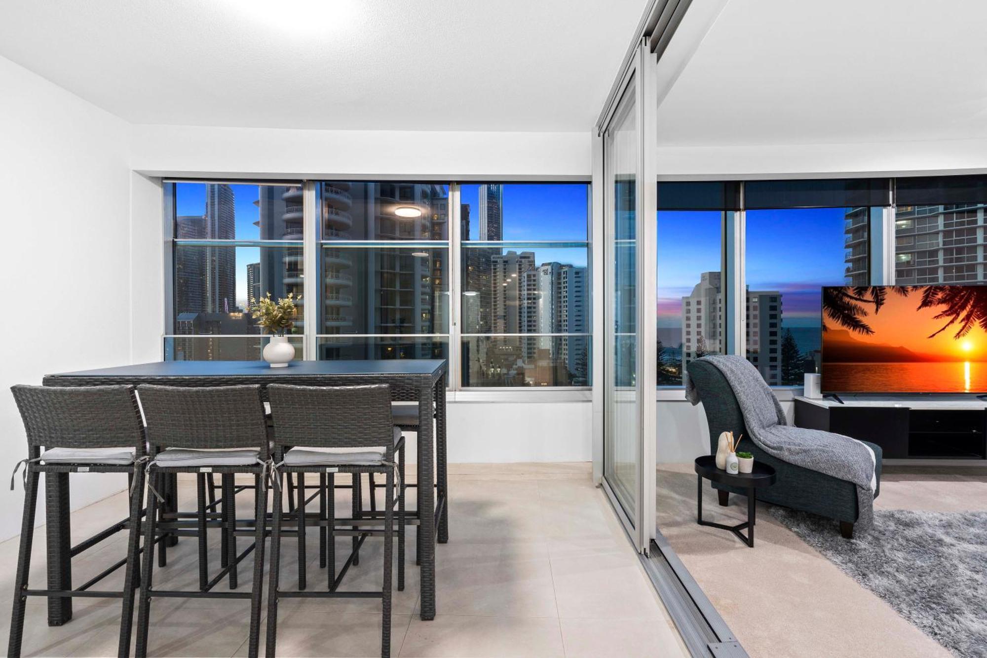 Q Tower At Surfers Paradise - Self Contained Apartments Guldkusten Exteriör bild