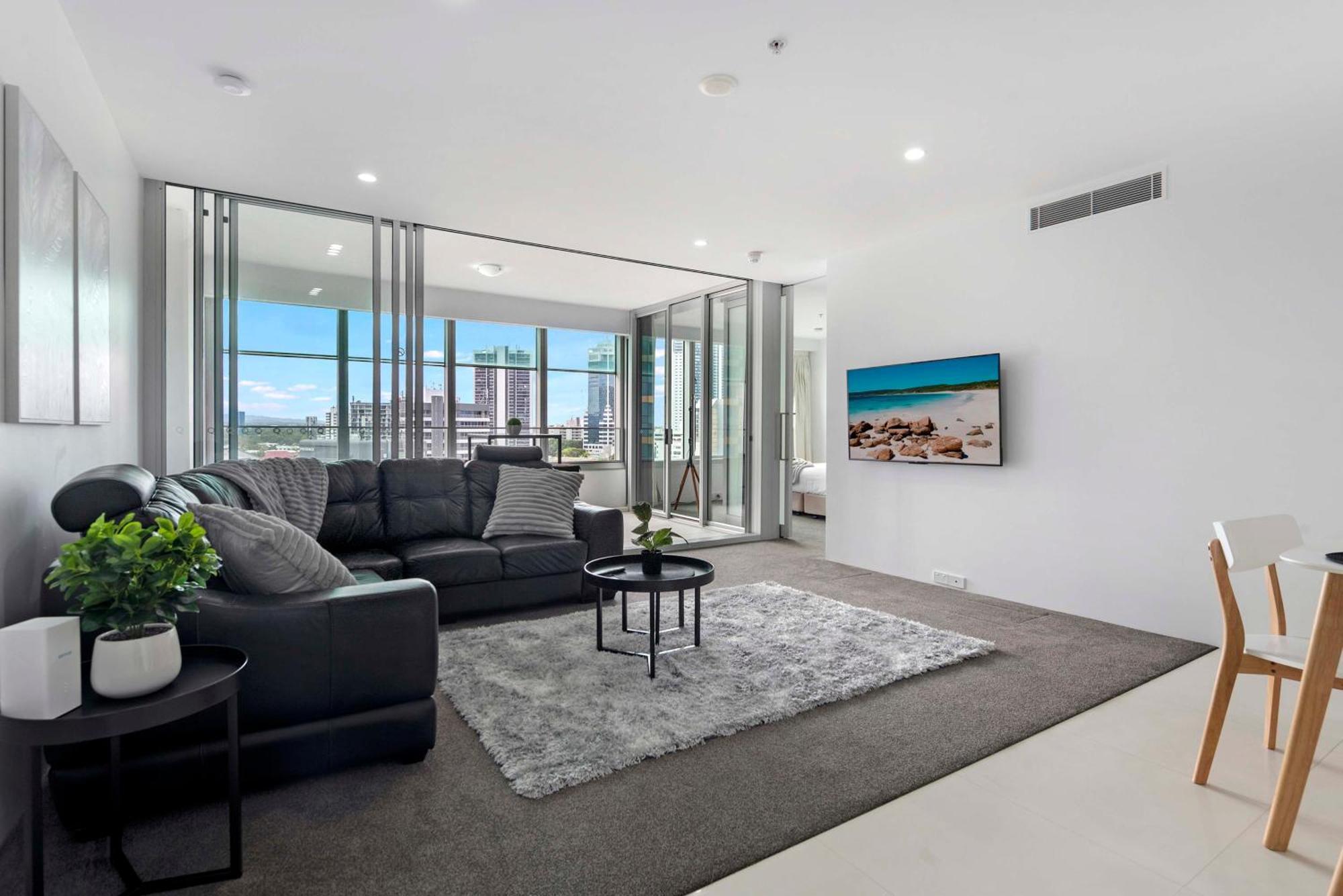 Q Tower At Surfers Paradise - Self Contained Apartments Guldkusten Exteriör bild